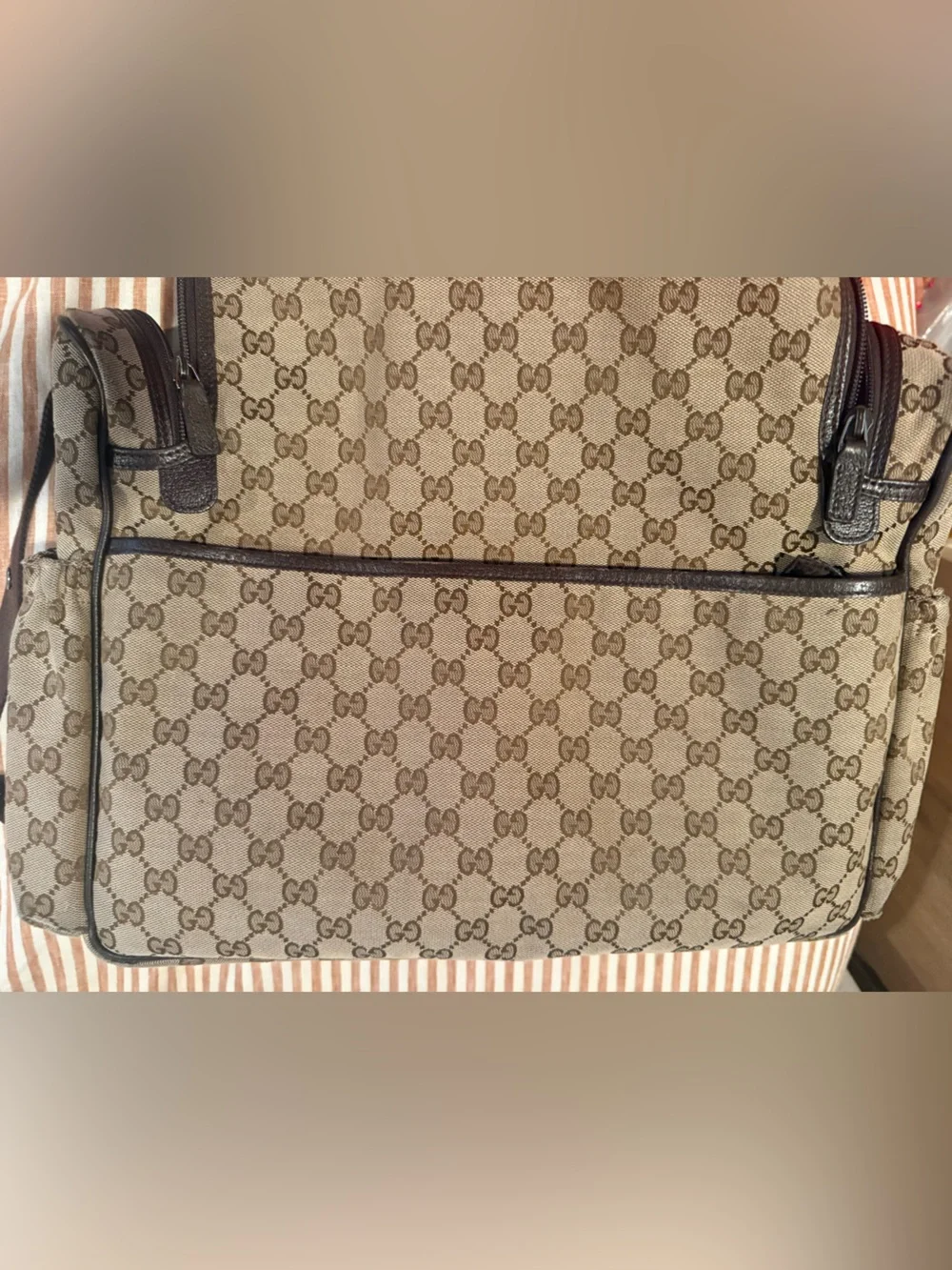 Gucci Monogram Messenger Baby Bag